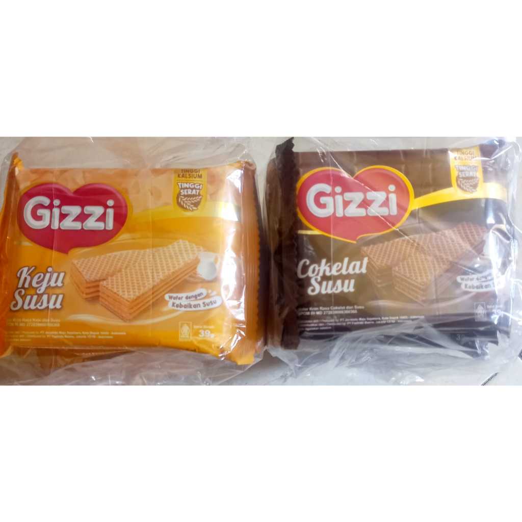 

Wafer Gizzi Kemasan 39 Gram 1 Bungkus Isi 10 Pcs