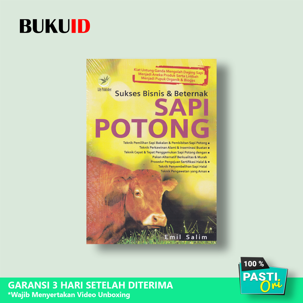 Buku Sukses Bisnis Dan Beternak Sapi Potong - Emil Salim