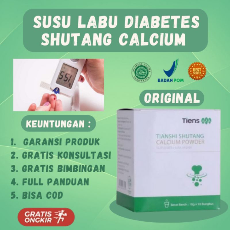 

OBAT CHINA DIABETES - Susu Labu Diabetes SHUTANG CALSIUM POWDER - Susu Untuk Diabetes - Mengobati Diabetes KENCING MANIS KADAR GULA RENDAH BPOM HALAL HERBAL