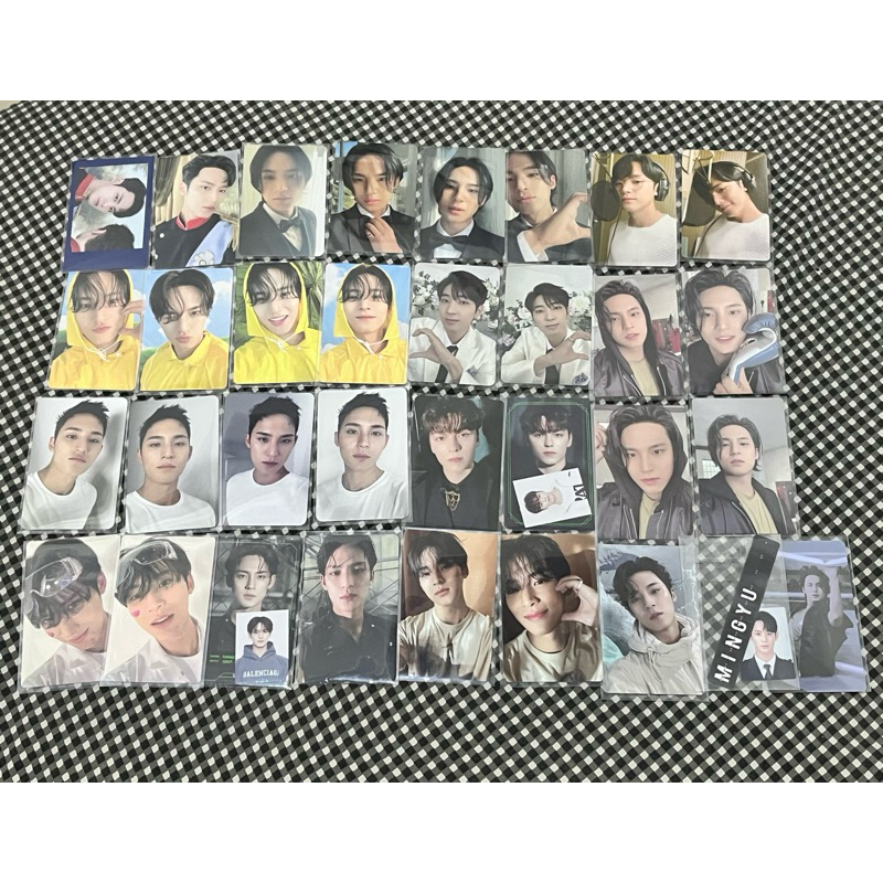 (GANTI JNT/JNE) PHOTOCARD OFFICIAL SEVENTEEN SVT MINGYU wonwoo vernon heaven dear fml fts semicolon 