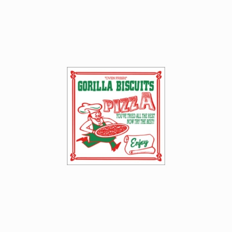 

sticker Gorilla Biscuits Pizza band hardcore punk stiker