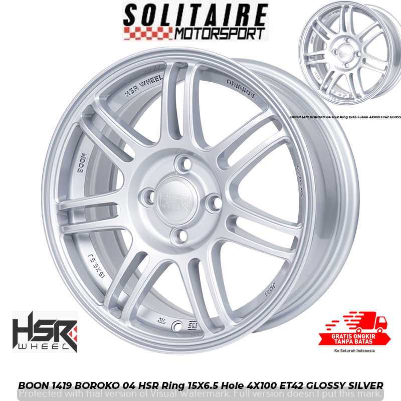 JUAL VELG MOBIL R15 LEBAR 6.5 LUBANG 4X100 SINGLE PCD