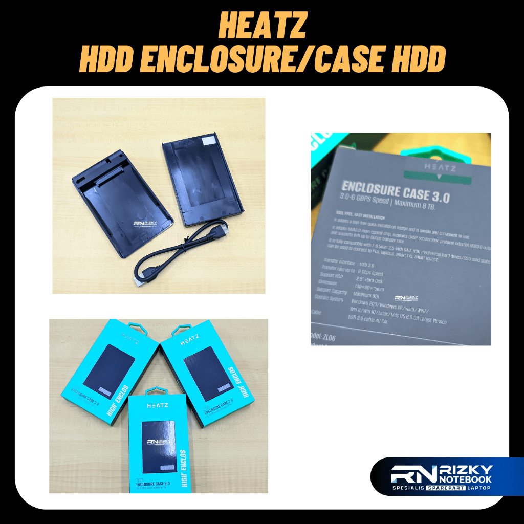 KIRIM SETIAP HARI CASING CASE HARDISK EXTERNAL CASE 2.5" USB 3.0 HDD ENCLOSURE HEATZ