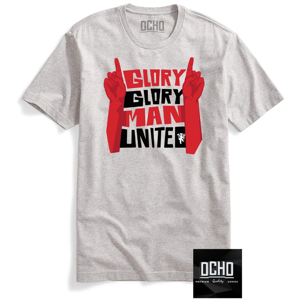 Kaos Glory Glory Man United Grey