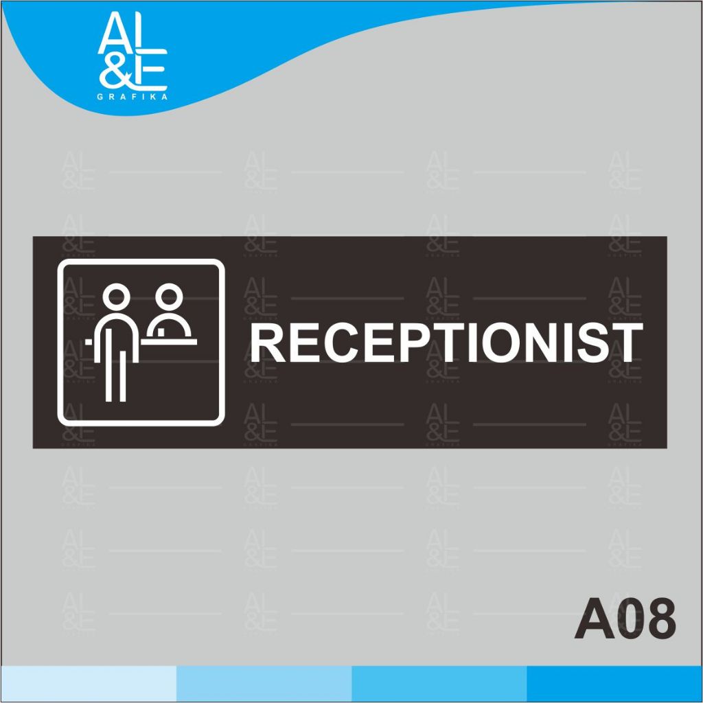 

A08 - Acrylic Sign, Stiker Akrilik Receptionis, Premium