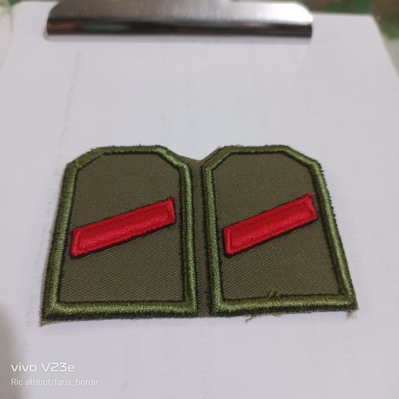 PANGKAT BARADA POLRI PANGKAT PDL BARADA BRIMOB TIMBUL HIJAU PANGKAT HIJAU 3D BARADA