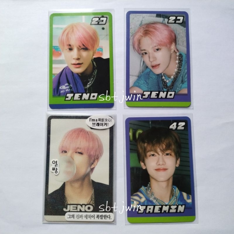 OFFICIAL PHOTOCARD JENO JAEMIN TRADING CARD GLIMO TC GLITCH MODE