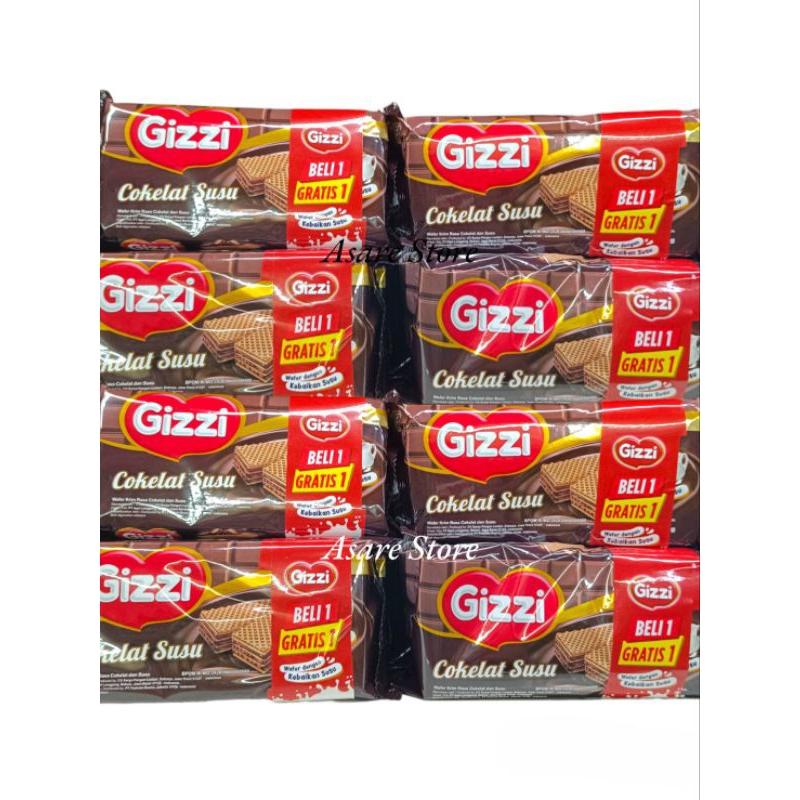 

[BELI 1 GRATIS 1] GIZZI WAFER COKLAT | WAFER KRIM RASA COKLAT DAN SUSU