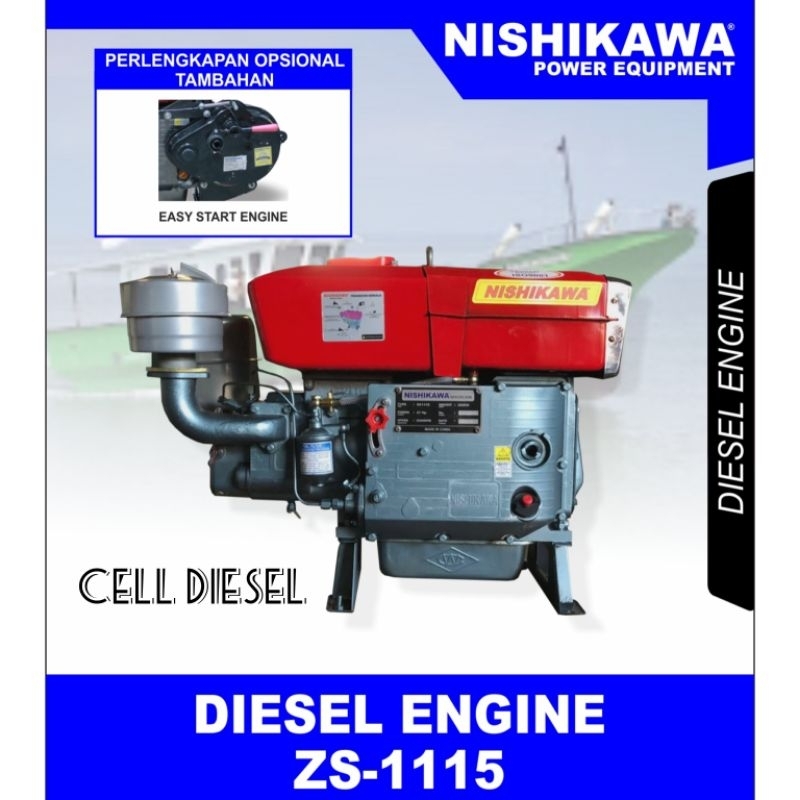 NISHIKAWA Mesin Penggerak Diesel ZS 1115 / 26 HP Hopper