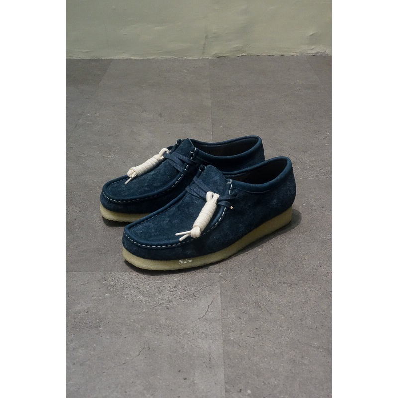 Clarks Wallabee Navy Original Resmi