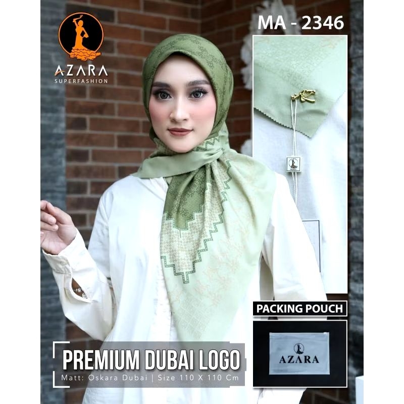 hijab segi empat voal azahra logo metal packing pouch | hijab segi empat motif | jilbab motif | hija
