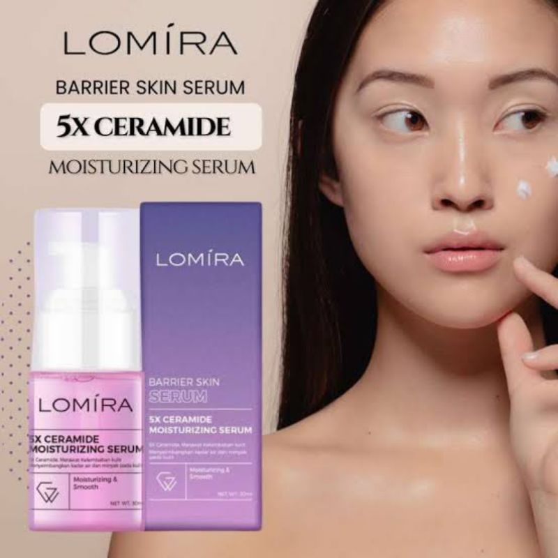Lomira 5x Cermaide Moisturizer serum Barrier Skin Serum Pelembab Kulit Wajah (30ml)