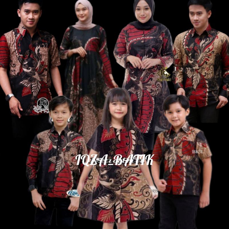 SERAGAM BATIK SARIMBIT COUPLE PASANGAN KELUARGA TERBARU / SARIMBIT BATIK SET KELUARGA MODERN / COUPL