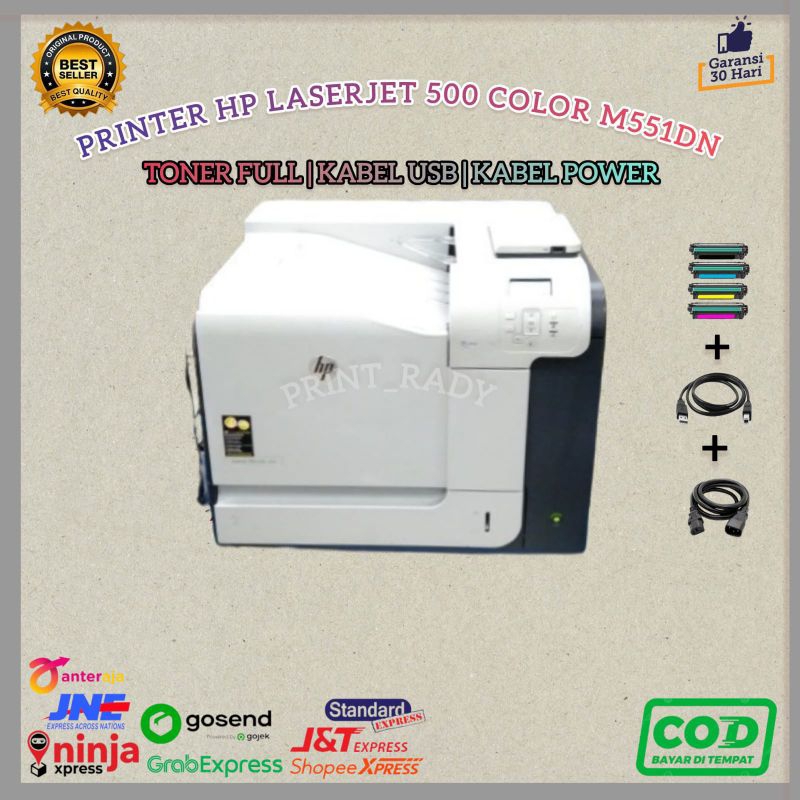 printer hp laserjet 500 color M551dn ready