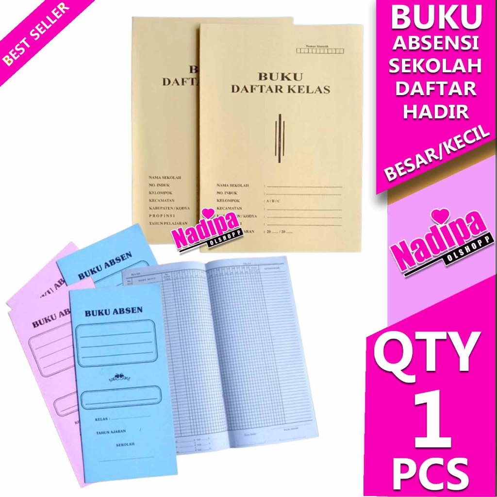 

BUKU ABSENSI SEKOLAH ISI 31 LEMBAR NADIPA OLSHOPP