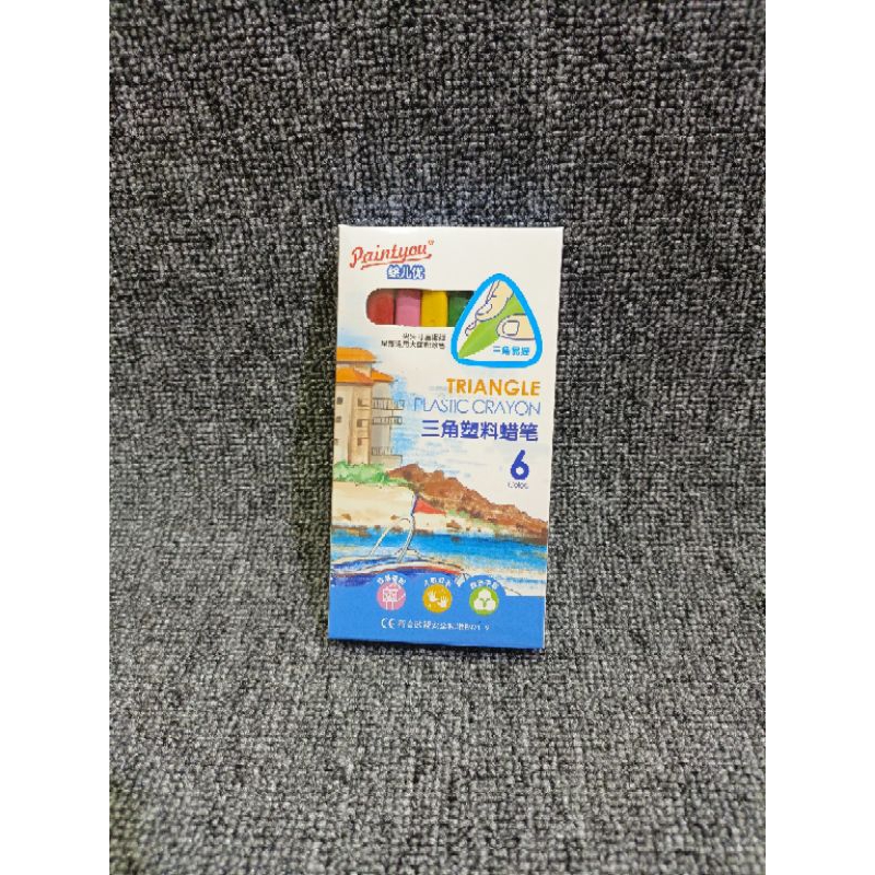 

Kamida store Crayon plastik segitiga / krayon anak sekolah / krayon anti kotor / plastic crayon triangle