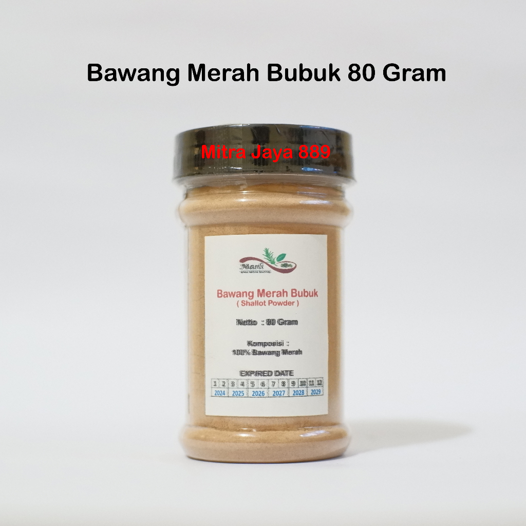 

Bawang Merah Bubuk Asli 80 gram / Shallot Powder Pure / Red Onion Powder Halal