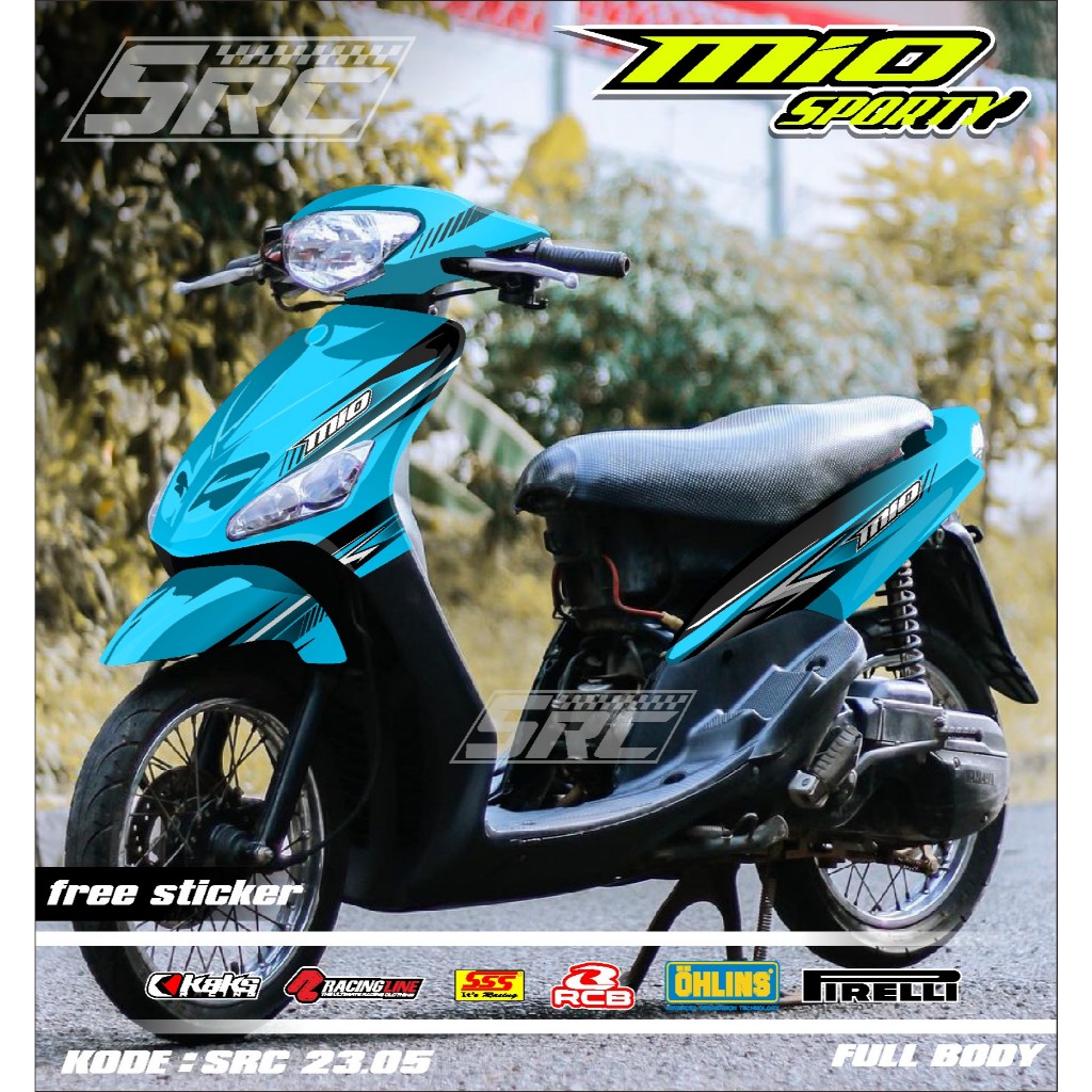 COD Decal Sticker Full Body Yamaha Mio Sporty Tahun 2005 2006 2007 2008 2009 2010 2011 2012 Sticker 