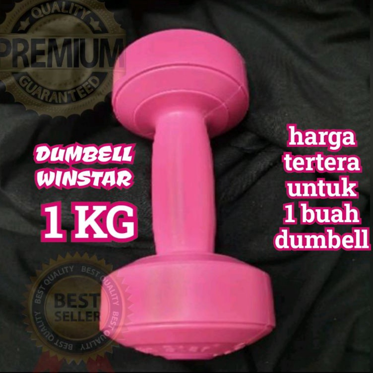 SALE  PINK 1 KG WINSTAR DUMBELL BARBEL BARBLE DAMBEL DUMBEL DAMBEL