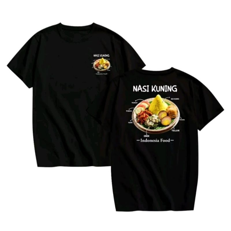 KAOS INDONESIA FOOD NASI KUNING