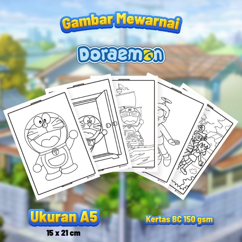 

Gambar Mewarnai DORAEMON Isi 20 Lembar Kertas BC Tebal