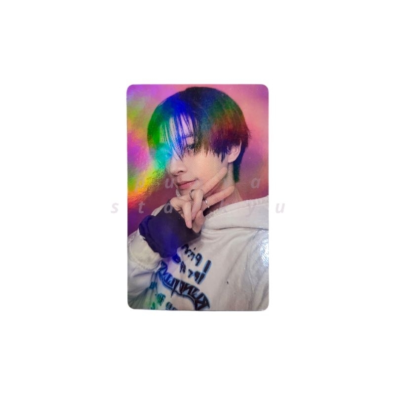 READY ENHYPEN - ORANGE BLOOD WEVERSE SHOP BENEFIT HOLOGRAM PHOTOCARD + STICKER : JAKE