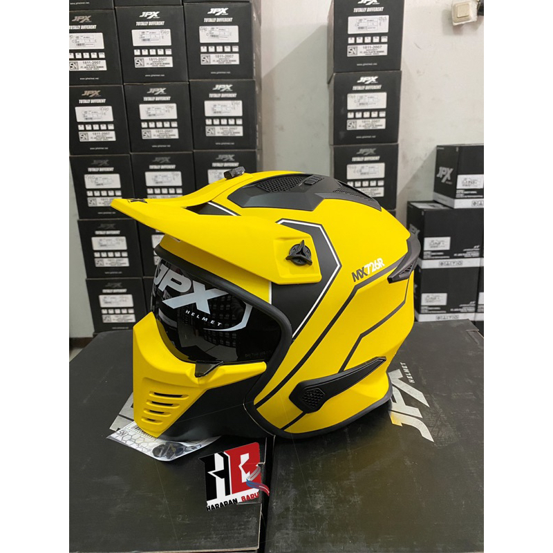 Helmet JPX MX-726R Yellow MX02