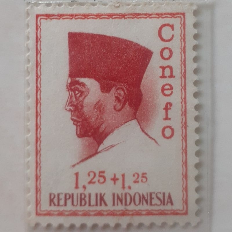 

Perangko Indonesia Presiden Soekarno Conefo Tahun 1965 Rp 1.25+1.25