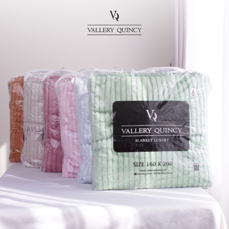 VALLERY QUINCY - selimut polos uk 160x200 vallery quincy