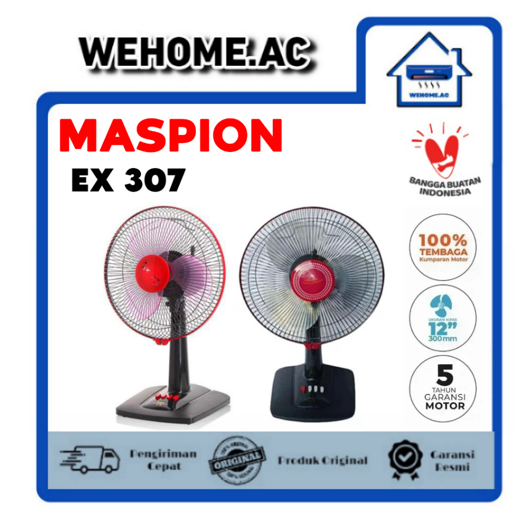 Kipas Maspion Duduk EX 307 Kipas Angin Maspion 12 Inch Desk Fan Maspion