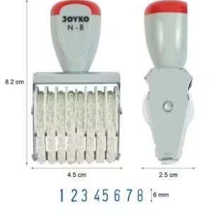 

[N8] BAYAR DI TEMPAT Paket Stempel 8 Angka N8 Bak Stempel dan Tinta Non Permanen Nomor Number Stamp