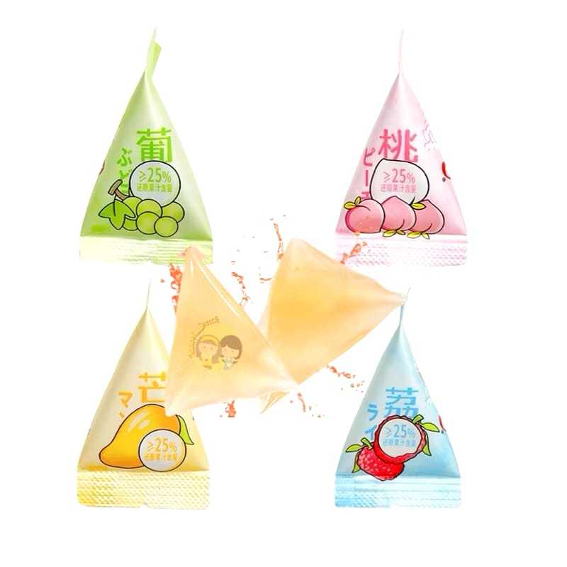 

LUVMI KONJAY JELLY BANTAL 200g / JELLY KONJAY BANTAL 1 POUCH -+ ISI 20 PCS /JELLY BANTAL SEGITIGA / JELLY AGAR RASA BUAH