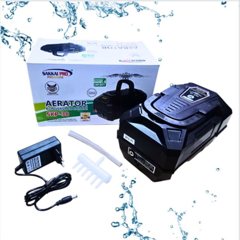 SAKKAI PRO SKP 38 POMPA UDARA AIRPUMP AERATOR KONVERSI AC DC