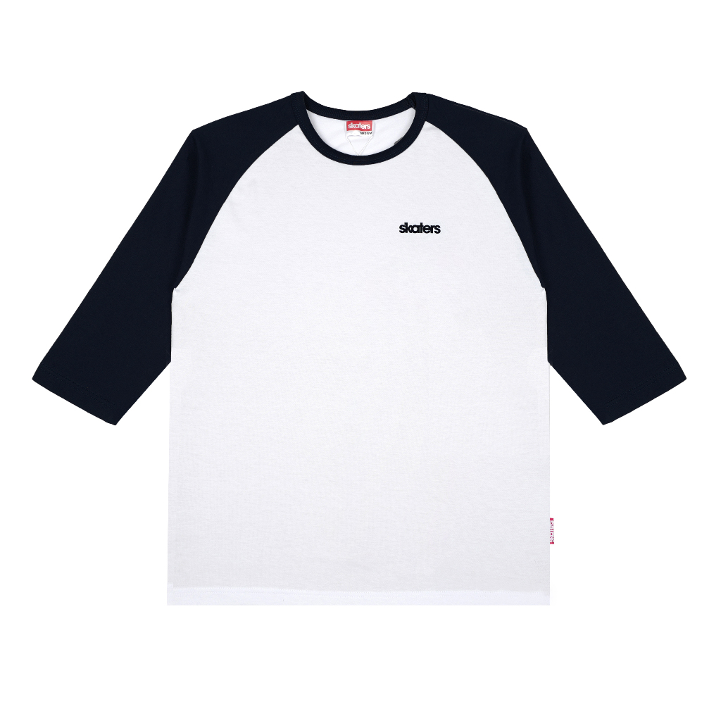Skaters T-Shirt Raglan Reborn XG008 White Black