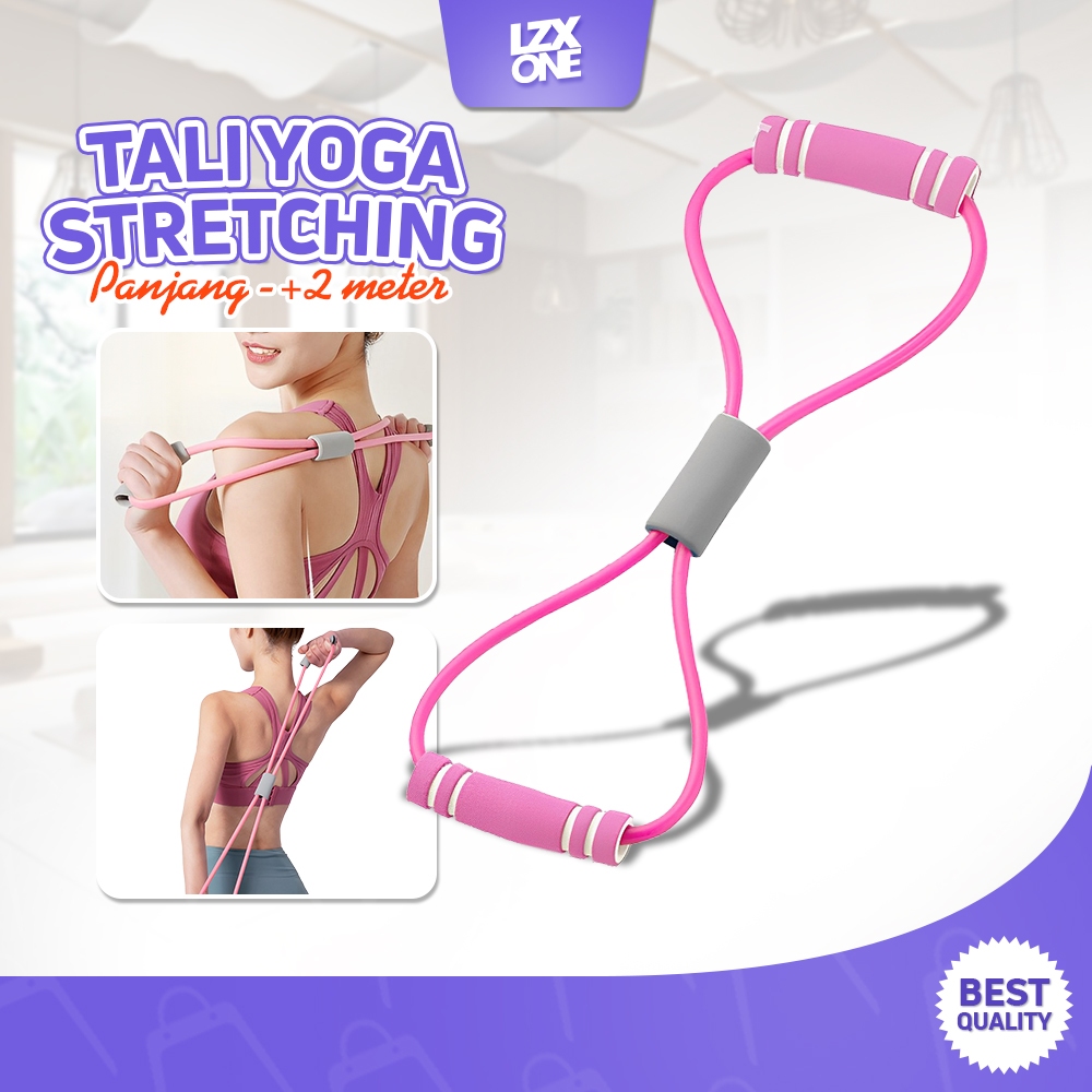 [ DISKON ] Alat Fitness Olahraga Wanita Tali karet Latihan Otot Tangan Streching Senam Yoga