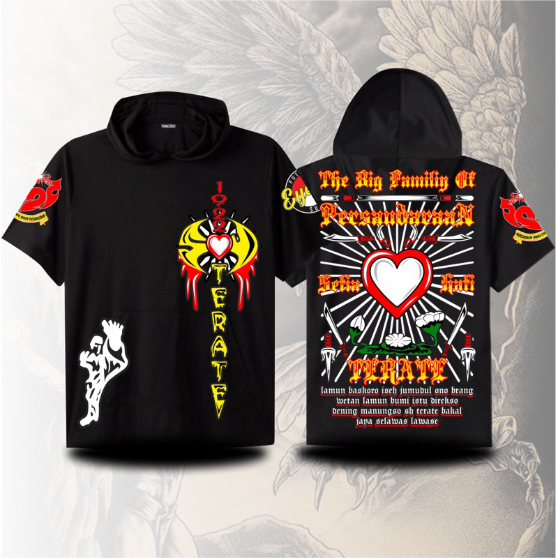 T-Shirt Hoodie PSHT The Big Family Of Persaudaraan Setia Hati Terate 1922 Putune Eyang Suro