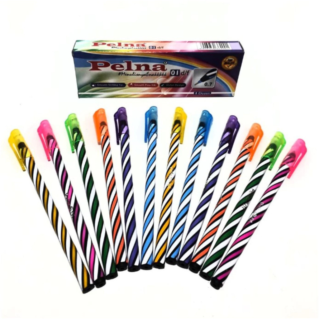 

PULPEN ULIR PELNA 0.7MM ISI 12PCS / PULPEN ALAT TULIS SEKOLAH KANTOR / PEN / BALLPEN / BALLPOINT / PENA