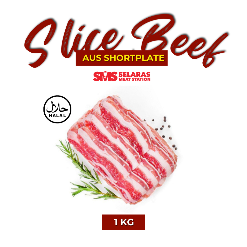 

Slice Beef Shortplate (AUS) / Daging Sapi Slice Frozen 500 gr 1 Kg Tangerang
