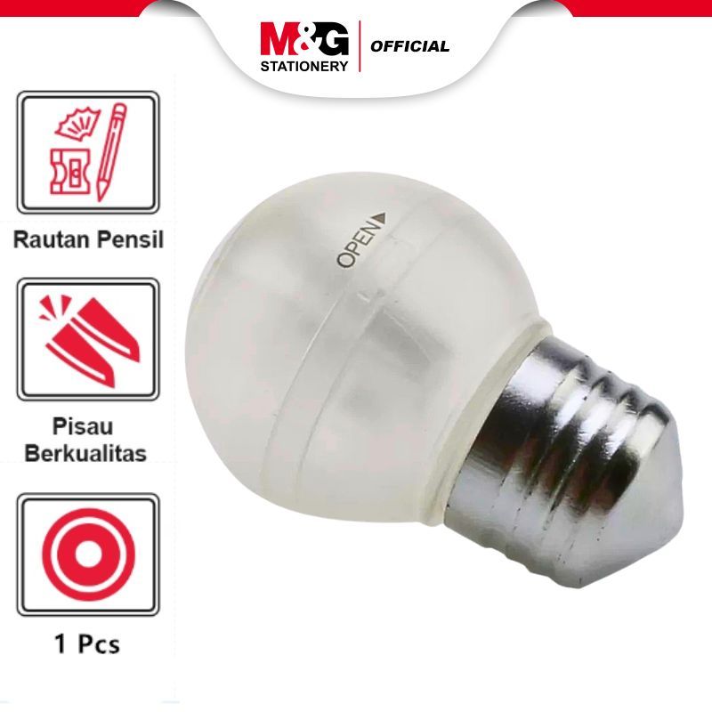 

M&G Rautan Pensil Bentuk Bohlam Light Bulb 2 in 1 Dengan Penghapus