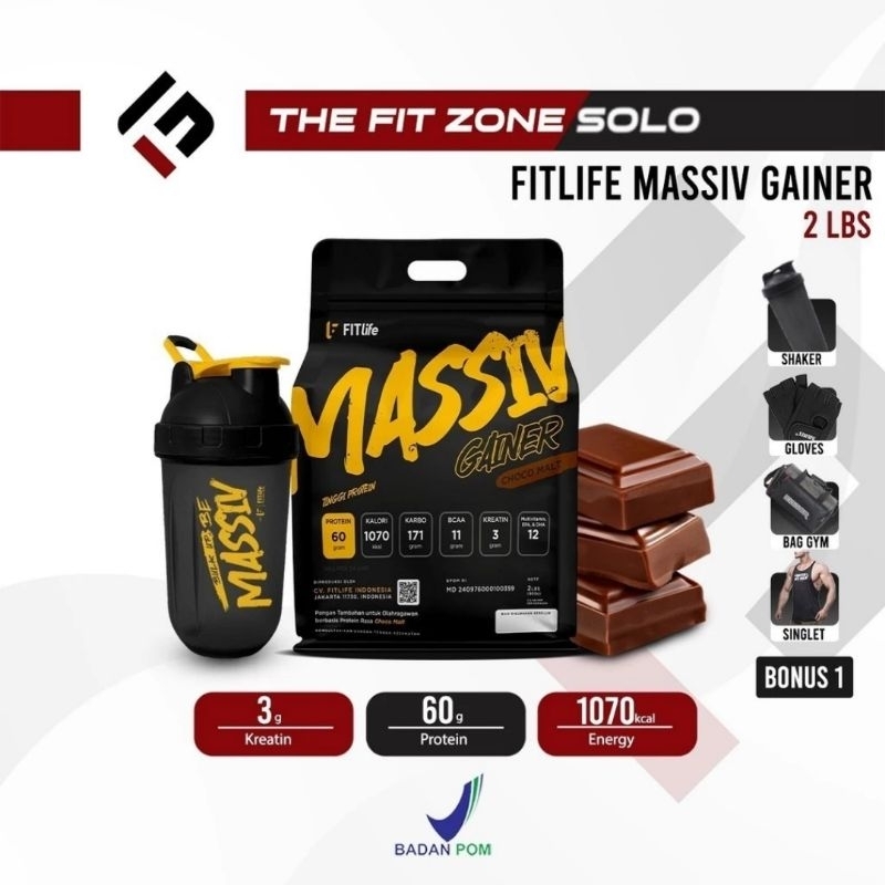 Fitlife Massiv Gainer 2 Lbs (MPro Upgraded)