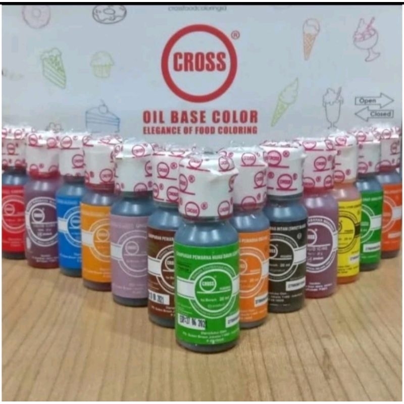 

cross pewarna makanan oil based (20-ml)