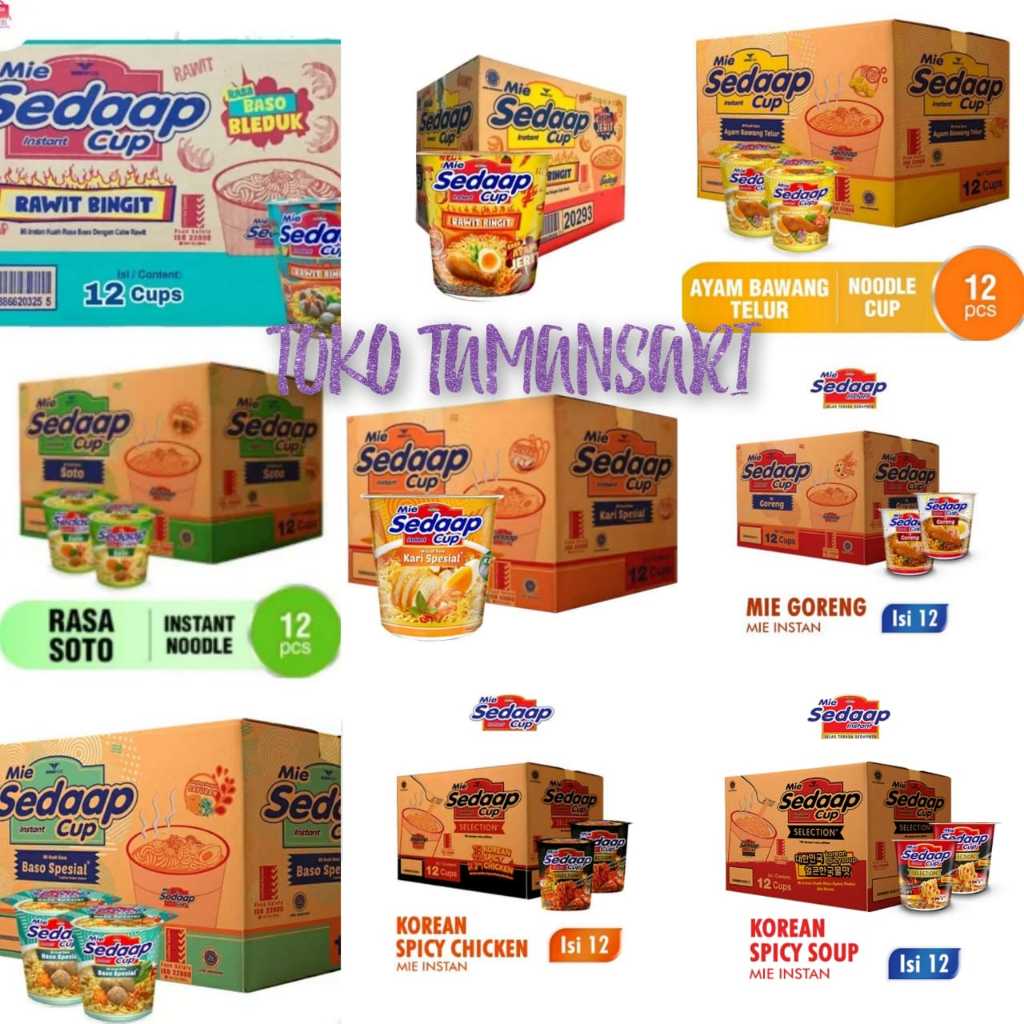

MIE SEDAAP CUP KUAH 1KARTON 12CUP | PROMO MURAH