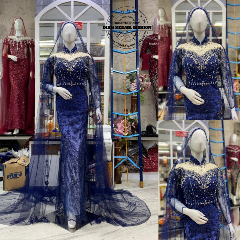 Gaun Pengantin Slim Dress / Slim Dress Pengantin Wanita.