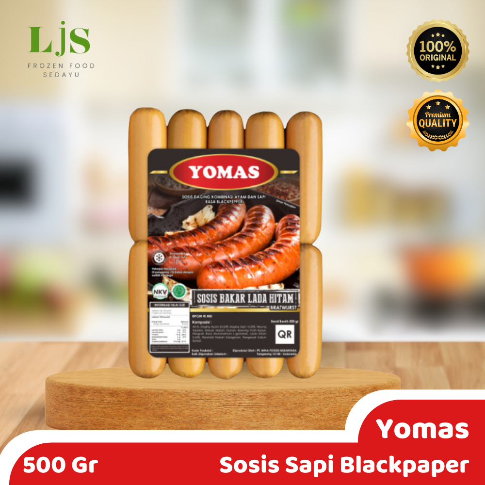 

Yomas Sosis Sapi Blackpaper 500gr