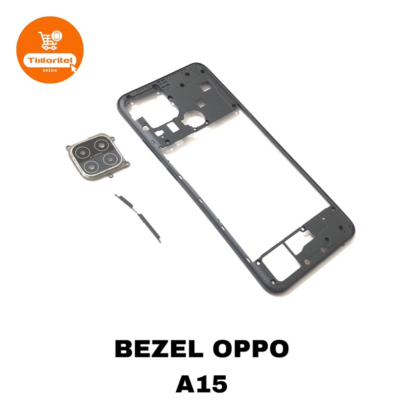 BEZZEL OPPO A15 / HOUSING CASING TUTUP MESIN OPPO CPH2185