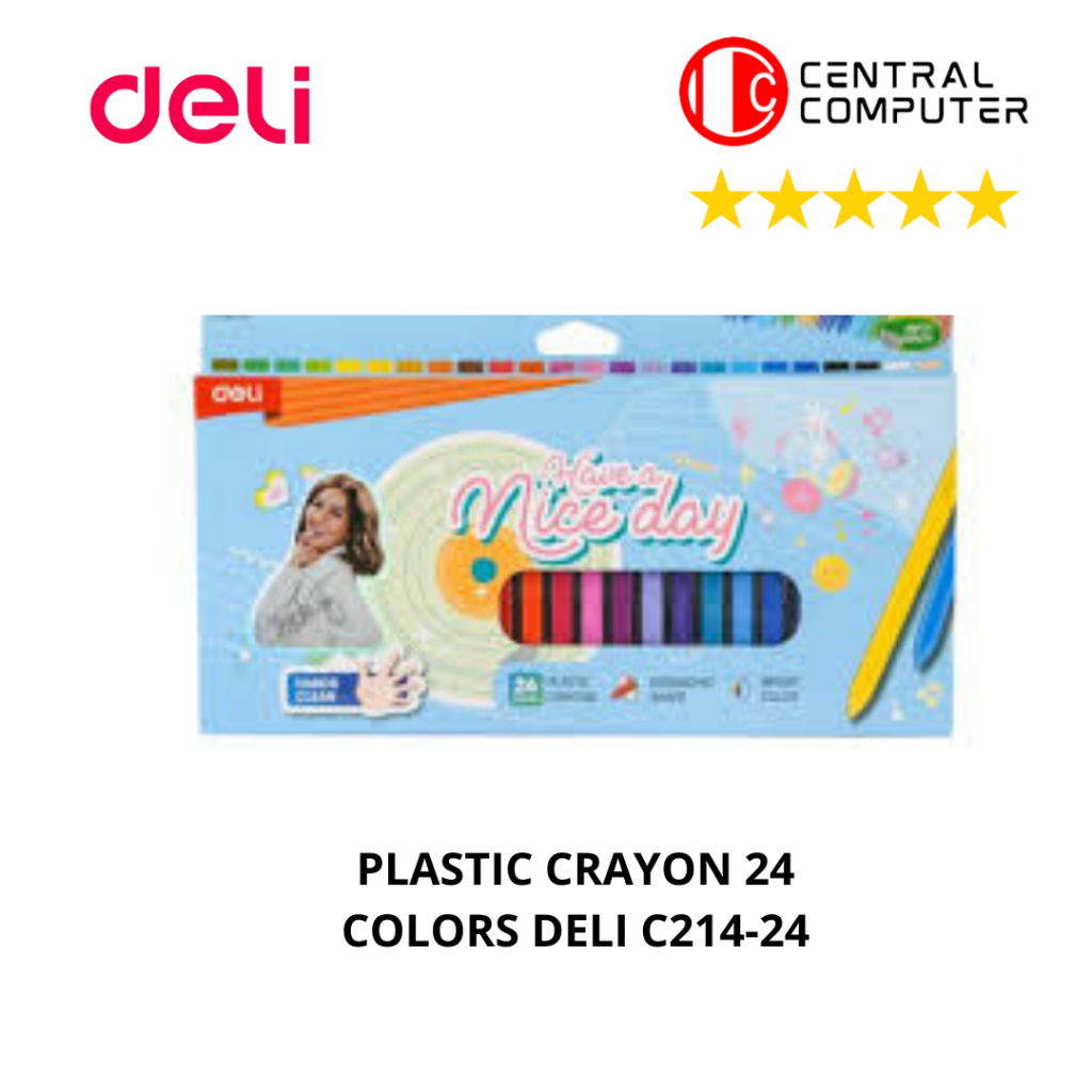 

Krayon Plastik Anak DELI Plastic Crayon Anak 24 Warna