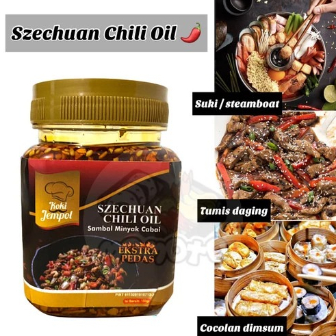 

Sambal Minyak Cabai Szechuan Chili Oil | Koki Jempol Szechuan Chili Oil 150gr (Extra Pedas)