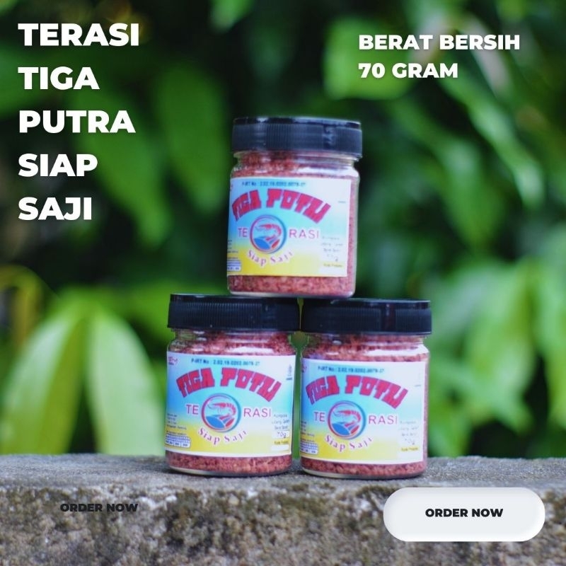 

TERASI TIGA PUTRA SANGRAI 70GRAM