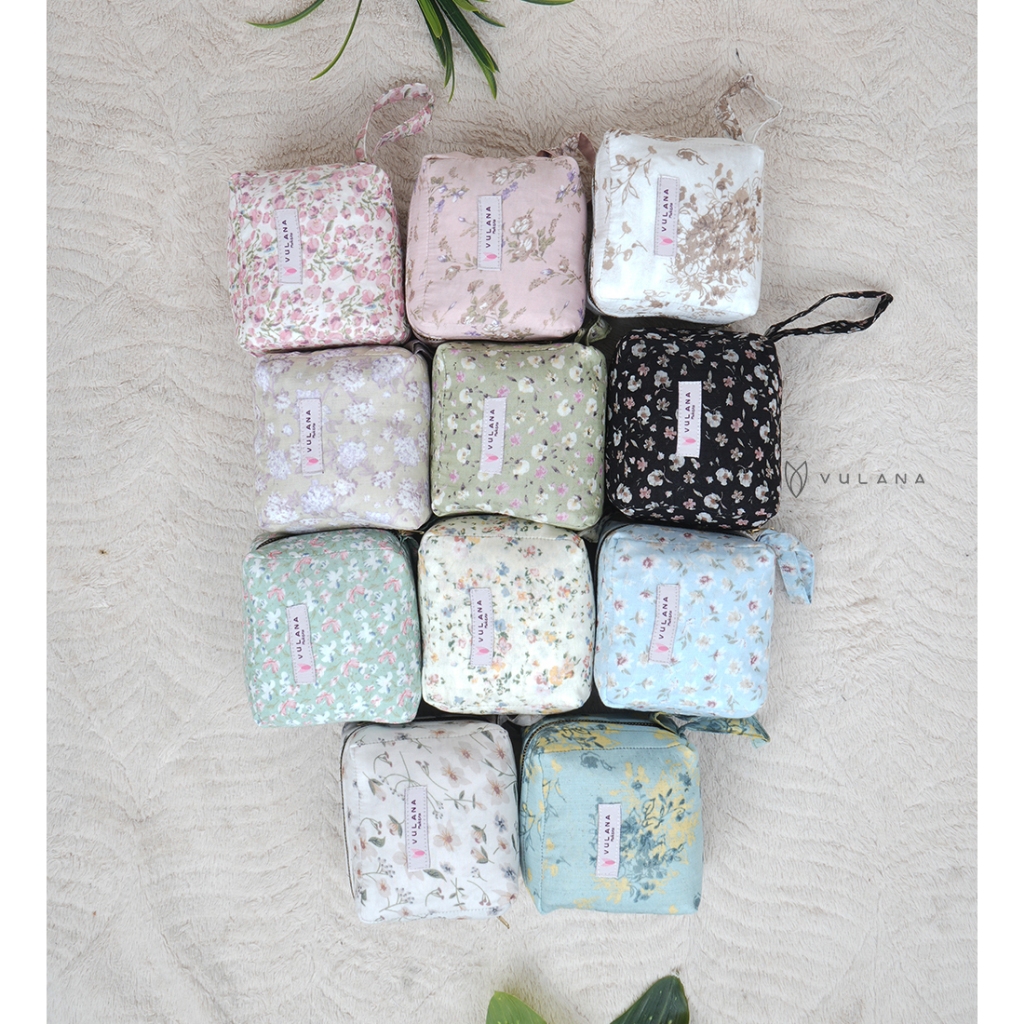 VULANA - Mukena Travel Motif Mini Pouch Sakura Edition 2in1 (Free Sajadah)