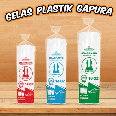 Gelas Plastik Gapura 16 Oz